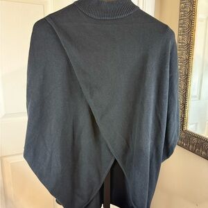 Elegant Off-the-Shoulder Black Sweater